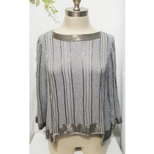 Bogo Free NWOT Topshop | Sequins/embroidered top
